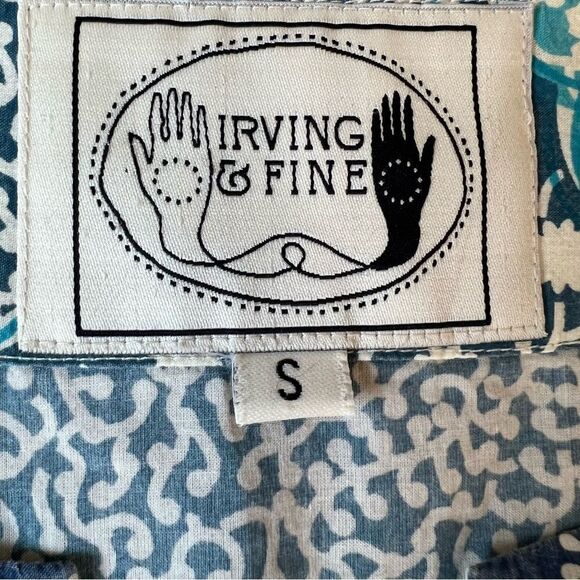 Irving & Fine for Lucky Brand Patchwork Balloon Sleeve Kaftan Dress - Picture 6 of 12